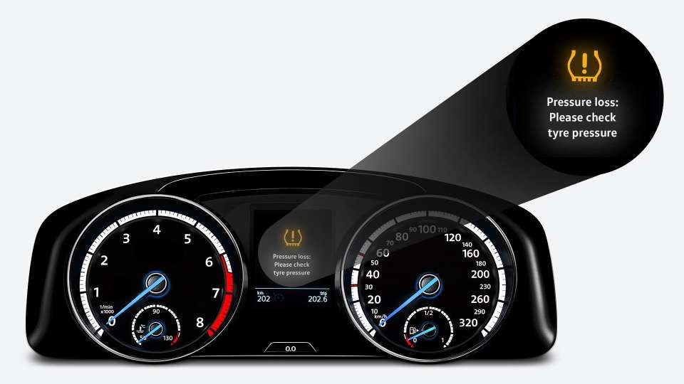 Volkswagen Tyre Pressure Load Indicator | VW Driver Assistance